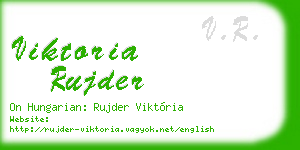 viktoria rujder business card